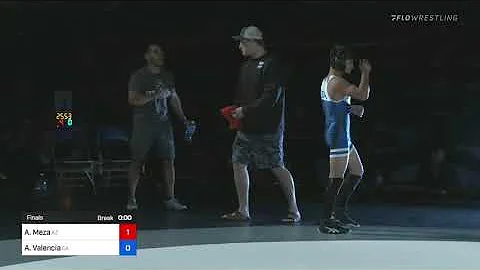 120 Lbs Final - Adrian Meza, Arizona Vs Aden Valen...