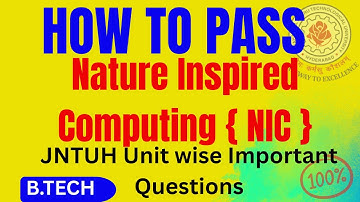 NIC Important Questions 2025 | B.Tech 4-1 CSE AIML | Unit-Wise & Repeated Questions || #NIC | #btech