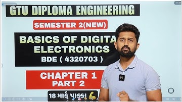 BASICS OF DIGITAL ELECTRONICS (4320703) | CHAPTER 1 | GTU DIPLOMA ENGINEERING SEM 2 | IMP QUE PART 2