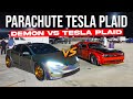 This Tesla Model S Plaid wanted a shot at my Dodge Demon in a DRAG RACE! | Demonology
