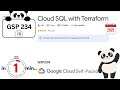 Cloud SQL With Terraform I #Qwiklabs I#GSP234 | GCP Solutions