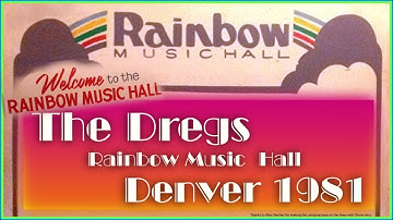 The Dregs live at Rainbow Music Hall Denver, Colorado 1981 (Audio)