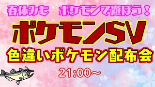 【色違いポケモン配布 ポケモンSV 】もうすぐ春休み！色違いポケモン配布会！【交換方法などはタイトルタップ→もっと見る(概要欄)と出てくるので読んでね！】