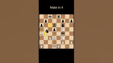 Chess puzzle. Mate in 4. Can you solve it?