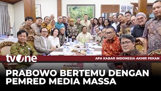 Download lagu Pertemuan Presiden Prabowo dan Pemimpin Redaksi | AKAP tvOne