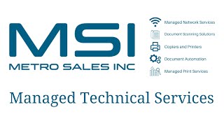 Metro Sales, Inc. Managed Technical Services Overview screenshot 5