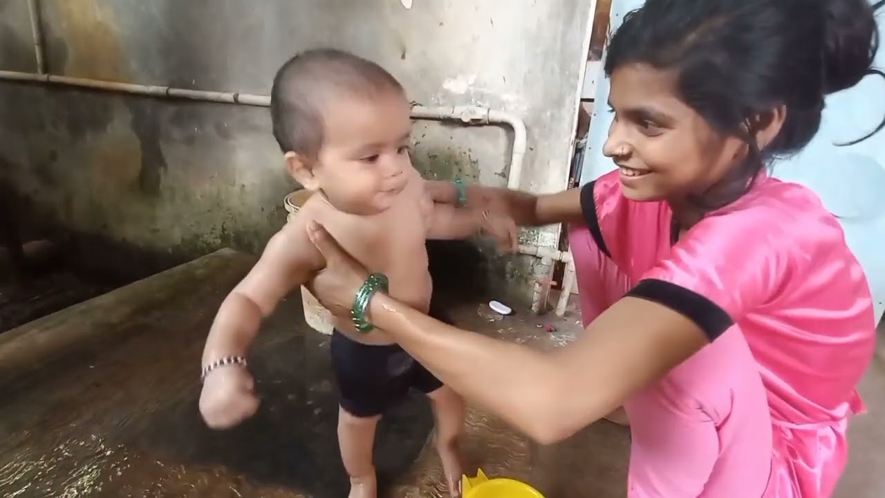 Cute Baby Bath Funny Moments Baby Bath Video 2022 Mom Kid Express