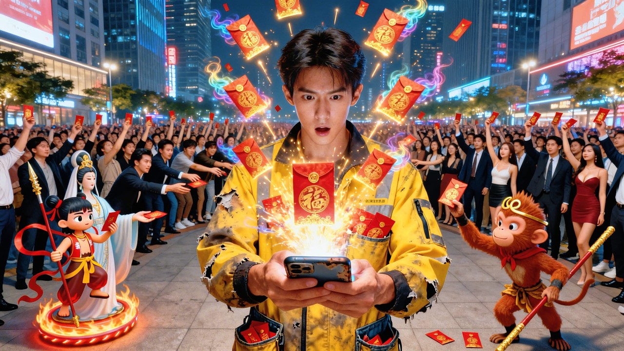 外賣小哥在送餐途中遭遇打劫群毆，命懸一線時，意外加入神仙微信群！狂搶神仙紅包，解鎖靈丹妙藥，隨手治好首富重病，財富權力雙豐收！#cdrama #movie #短剧 #情感 #爽文 #逆袭