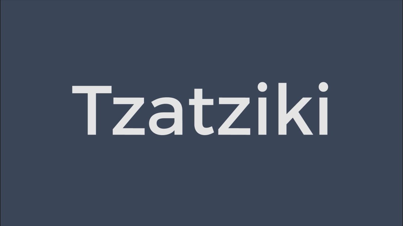 How to? Tzatziki - YouTube