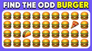 Find the ODD One Out | Junk Food Edition!  Emoji Quiz | Easy, Medium, Hard
