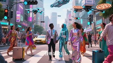 生成AIが作った変な未来の渋谷スクンラブル交差点 #canva #ai #shibuyascramble