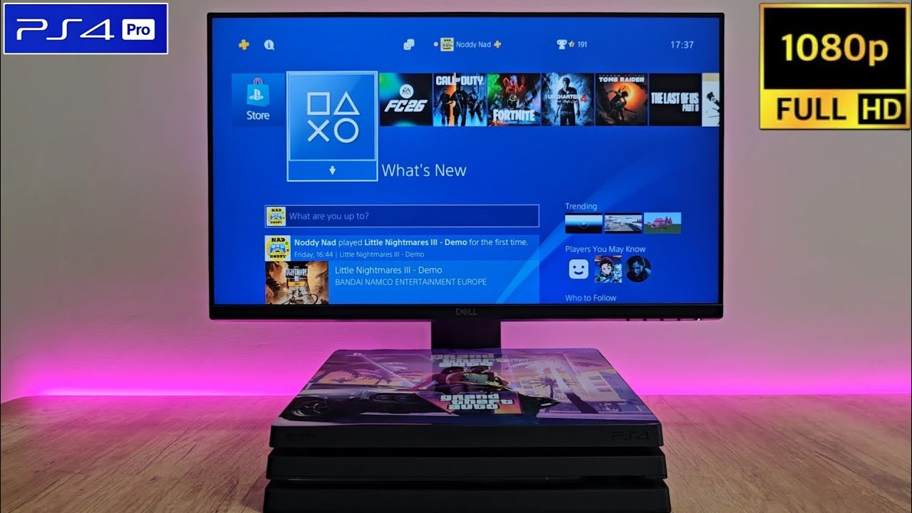 PS4 PRO with 1080P 60Hz Monitor in 2025 - YouTube