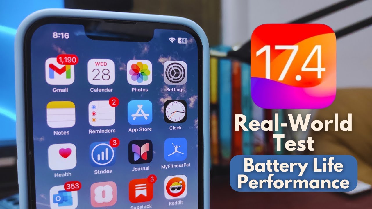 Real-World Test of iOS 17.4 RC - Battery Life Test (Day in the Life Review)
