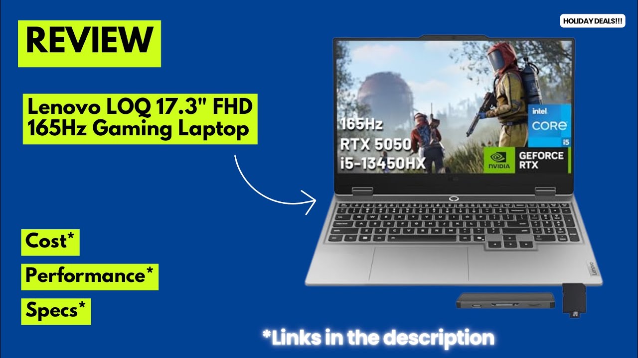 Обзор игрового ноутбука Lenovo LOQ 17,3 дюйма: RTX 5050 + 64 ГБ ОЗУ + 5 ТБ памяти | Лучший игрово...