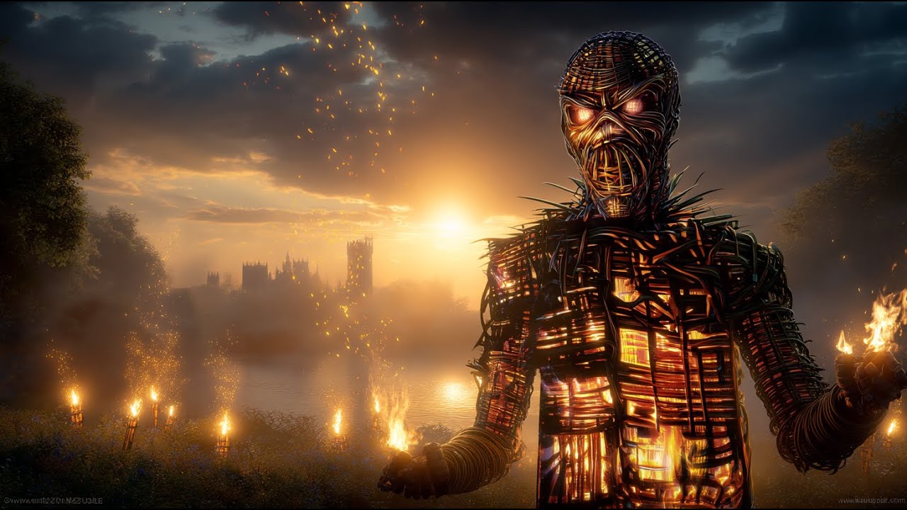 The Wicker Man - Iron Maiden 4K AI VIDEO ANIMATION