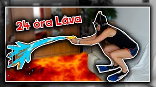 🌋24 óra &quot;LÁVA a PADLÓ&quot; Kihívás🔥