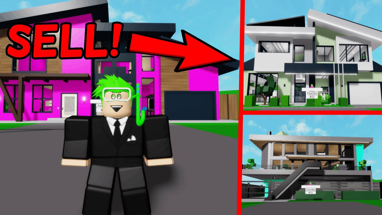 SELLING LUXURY HOUSES IN BROOKHAVEN RP! (Roblox) - YouTube