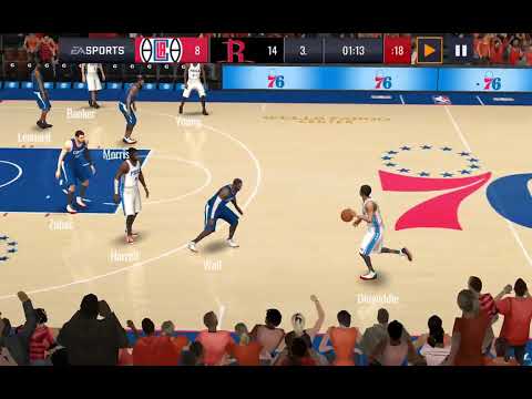 NBA Live Mobile Houston Rockets - Los Angeles Clippers #gaming #oyun