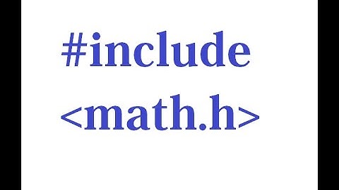math.h library in c++