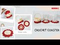 crochet coasters | merenda tatakan gelas lebaran (subtitle)