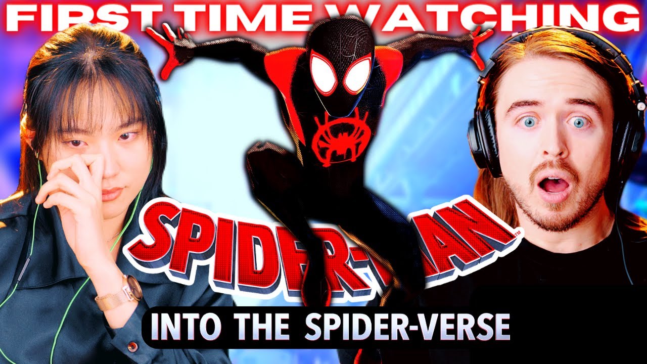 *MY GIRLFRIEND CRIES* watching Spider-Man: Into the Spider-Verse Reaction: FIRST TIME WATCHING