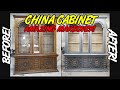 How I Used Paint and Stain to Makeover this Vintage China Cabinet