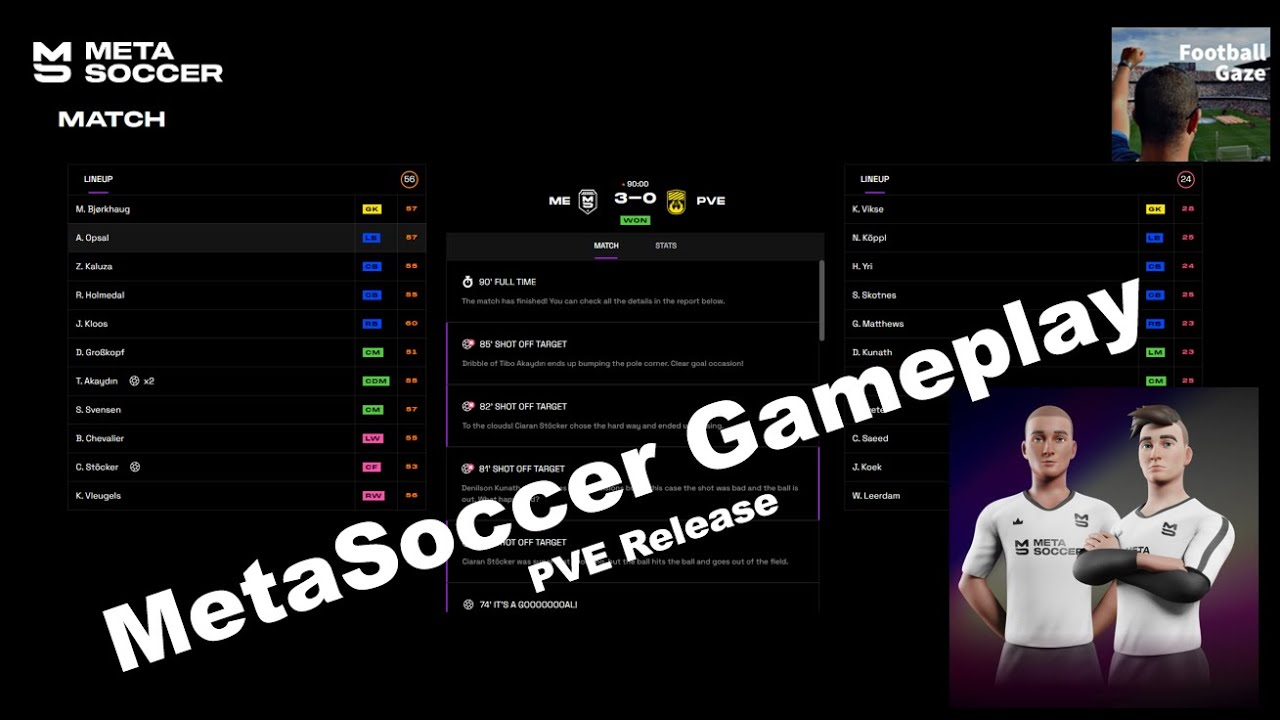 MetaSoccer - PVE Release (Gameplay Video)
