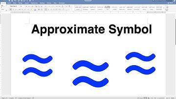 How to type Approximate Symbol on MAC [ ≈ ]