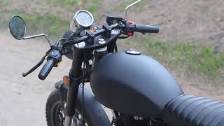 ST250 Braaap Cafe racer rev & noise recording