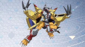 MetalGreymon Mega Digivolve To... WarGreymon! (Tri.)