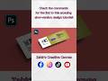 Event Ticket Design with Mockup | Professional Photoshop Tutorial #shortvideo