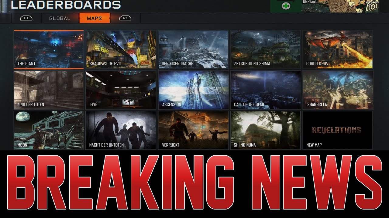 DLC4 ZOMBIES ONLY MAP PACK - MAP SELECTION SCREEN HOW IT WOULD LOOK ...