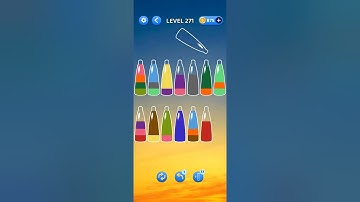 Level 271 Water Sortpuz Color Puzzle Games Play #puzzle #videos  #braintest #watersortpuzzlesolution