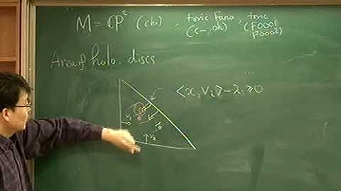 Cho, Cheol Hyun (SNU) / Introduction to lagrangian floer theory in toric manifolds 2