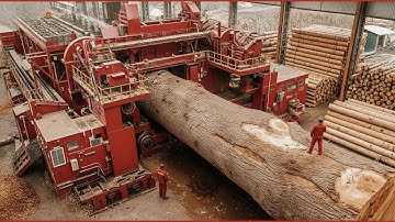 Inside a Modern Solid Wood Factory: From Giant Timber to Perfect Wood Table (Full Process)