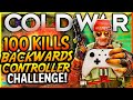 BACKWARDS CONTROLLER PLAYER GETS ALL 100 KILLS IN TEAM DEATHMATCH! (Cold War 1 Man Army Challenge)