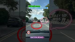 Real Liverpool Norris Green Test Route 2 with Street Names, Speed Limits & Directions