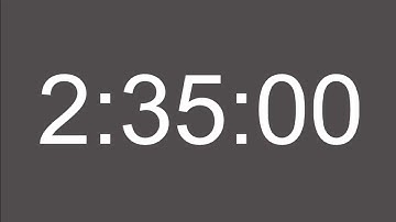 2 Hour 35 Minute Timer - 155 Minute Countdown Timer