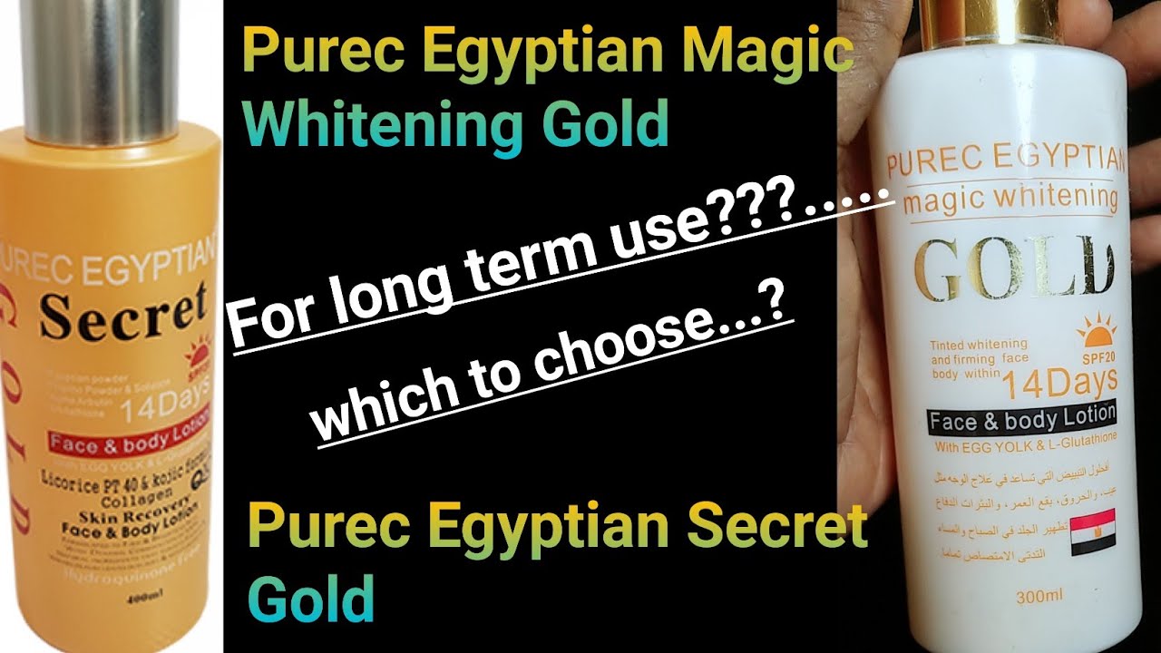 Purec Egyptian Magic Whitening Gold To Purec Egyptian Secret Gold Purec Egyptian Magic Whitening Gold To Purec Egyptian Secret Gold