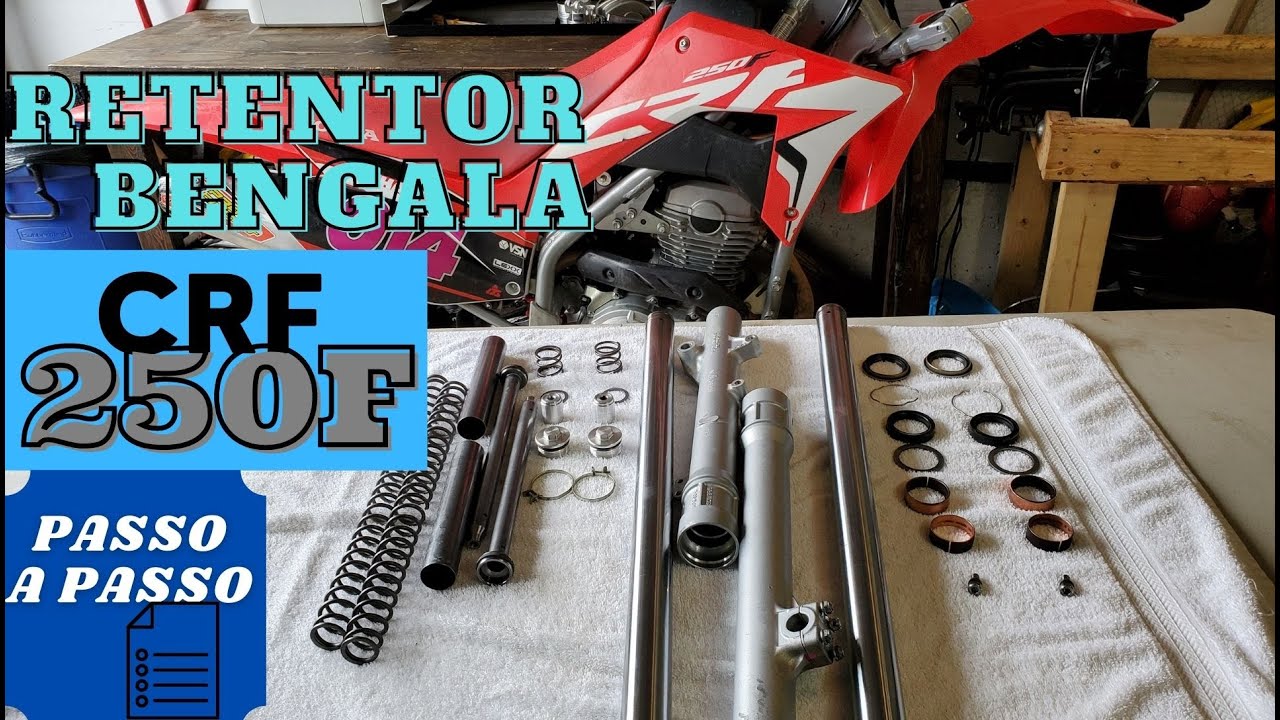 como trocar o retentor da bengala CRF250F