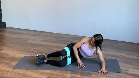 Side-Lying Clam (Left) with Resistance Band – Booty Band Exercises – Zaksy.com