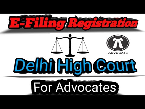 How to registration for online filing in District Court and  High Court