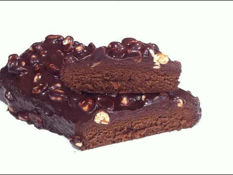 Пирог "Сникерс" за 5 минут на воде в микроволновке.