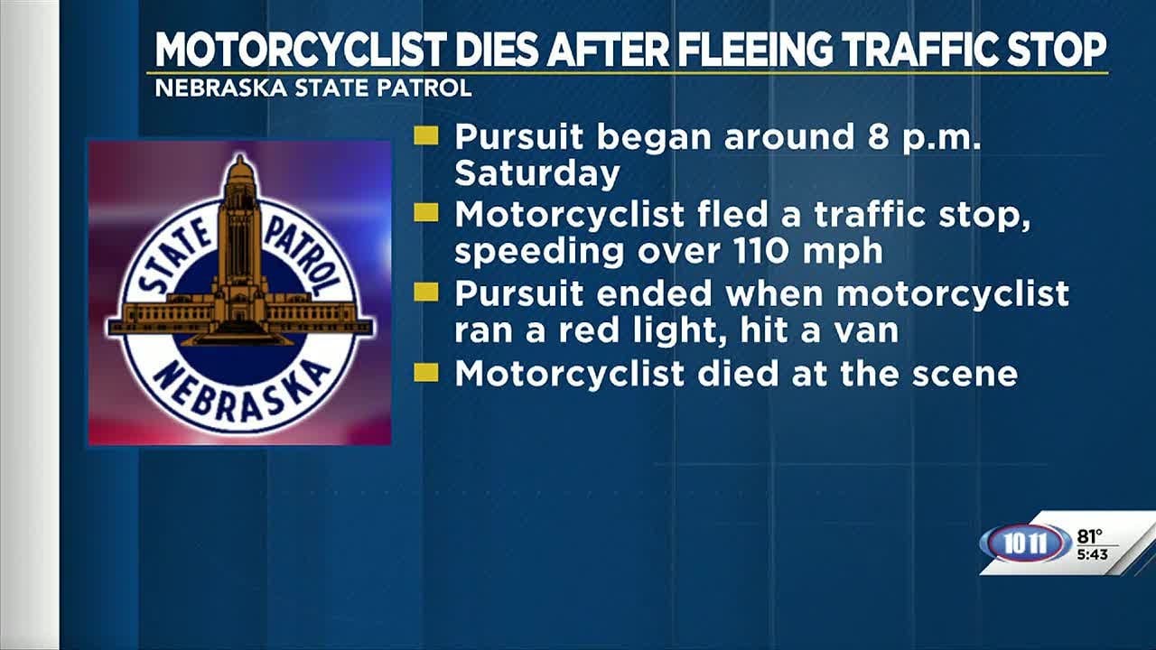 Motorcycle rider dies after fleeing Omaha traffic stop - YouTube