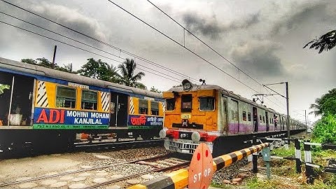 Crossing : Different Model Of   EMU Local Train Furious Skipped at Railgate