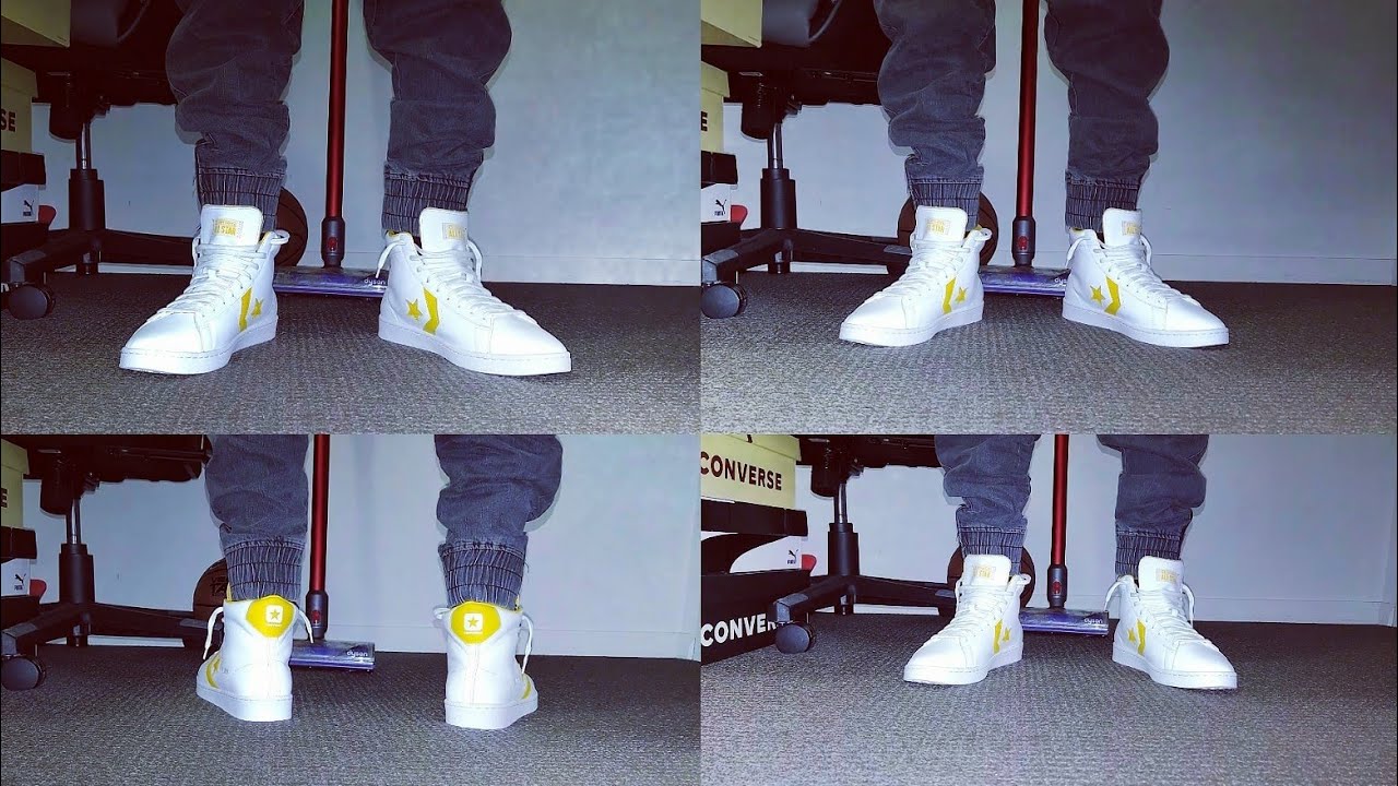 converse pro leather amarillo