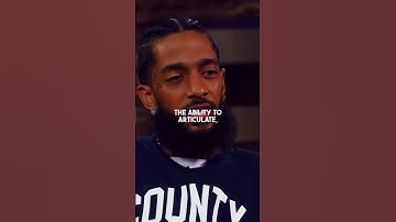 Nipsey Hussle Says WORDS is POWERFUL 💙🤍 #nipseyhussle #impact #articulate #powerfull