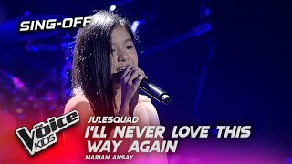 The Voice Kids Philippines: Marian Ansay warm take in 'I'll Never Love This Way Again'! | Sing Offs