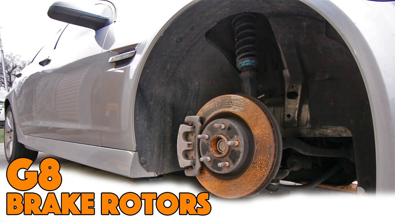 Pontiac G8 Front Brake Rotor Replacement (Base or GT) YouTube