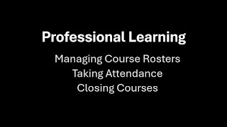 Managing Course Sections